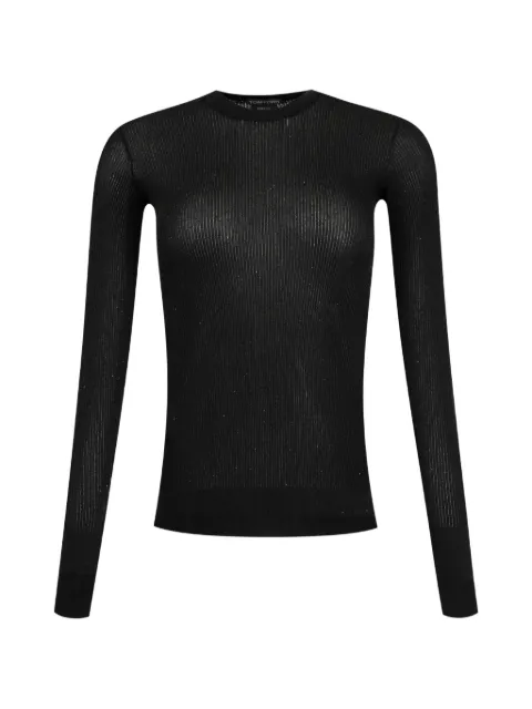 TOM FORD sequin-embellished ribbed-knit sweater Black MAK1469YAE014