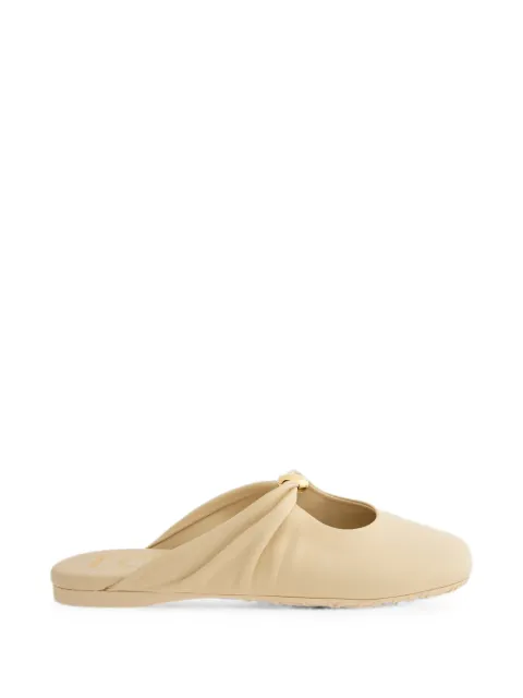 LOEWE Pebble gathered mules Neutrals L616465X86