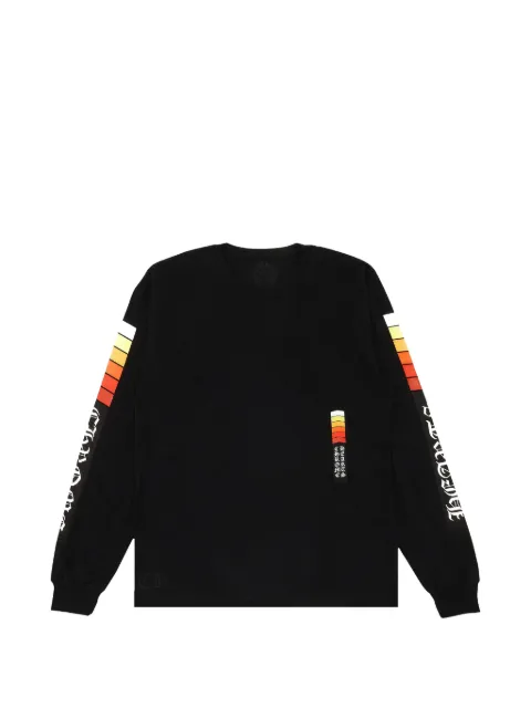 Chrome Hearts logo-print long-sleeve T-shirt Black CHRM1445