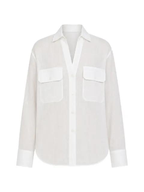 Kulson flap-pocket shirt White S26CCO4WT016IVORY