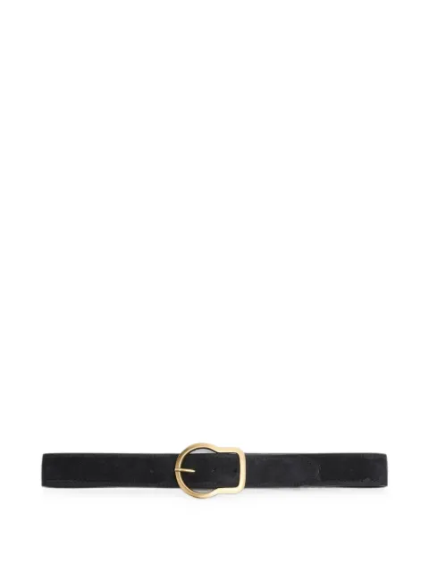 Dorothee Schumacher suede buckle belt Black 450611
