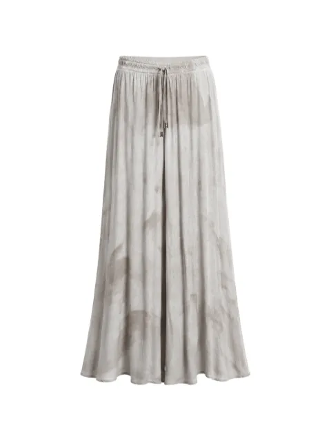 La Haine Inside Us tie-dye drawstring palazzo pants Grey 4VW5312SABBIA