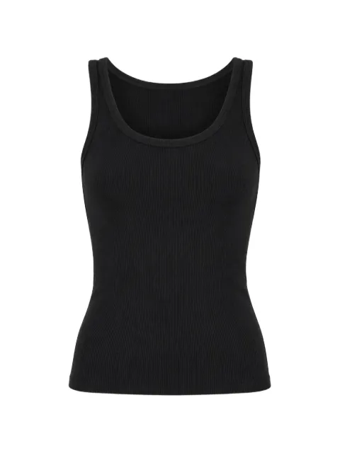 PATRICK ASSARAF ribbed-knit tank top Black W954C08
