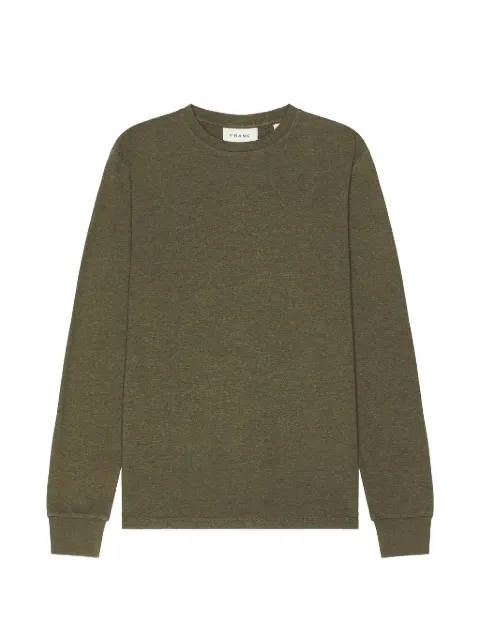 FRAME Duo Fold crew-neck sweatshirt Green LMTS0418HOLG