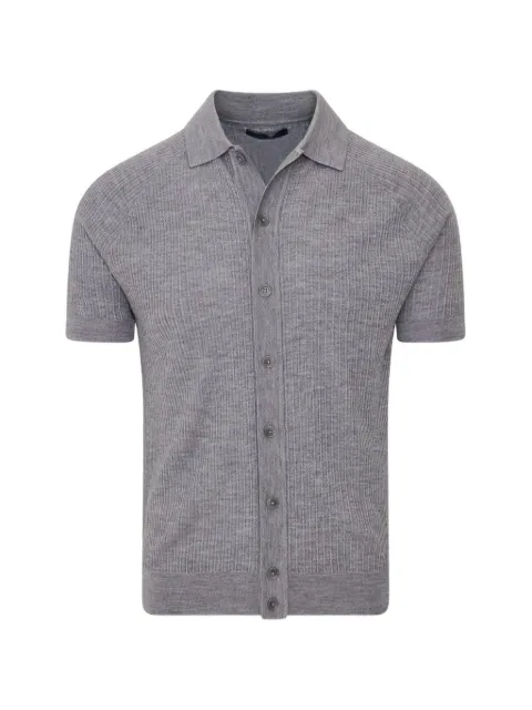 Pya ribbed-knit short-sleeve shirt Grey P144B10B033