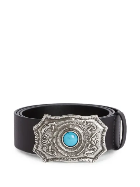 MOMONÌ Picacho western-style buckle belt Black 265MMOBT012265MO53