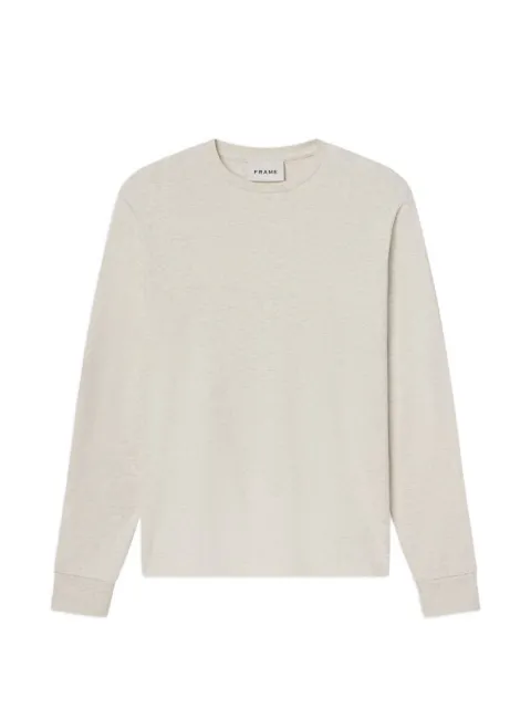 FRAME Duo Fold crew-neck sweater Neutrals LMTS0135OTMLHTHR