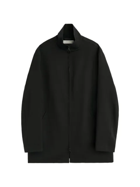 OUR LEGACY Helm high-neck zip-up jacket Black W2260HBL