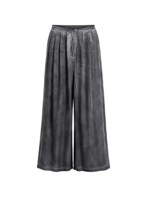 La Haine Inside Us pleated-detail palazzo pants Grey 4BW5274FREDDONERO