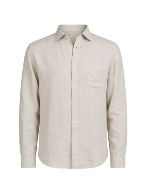 HARTFORD Paul pocket-detail shirt Neutrals BF01001