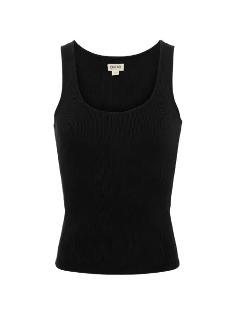 L'Agence Adira scoop-neck tank top Black 5788CMR