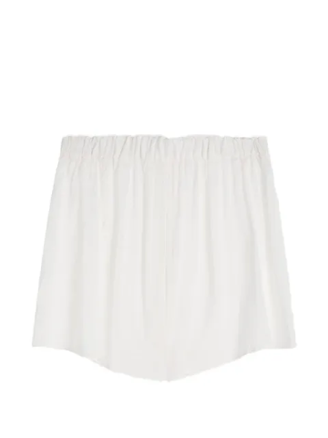 Frenckenberger Cremona elasticated-waistband shorts White RTWSH40006NT