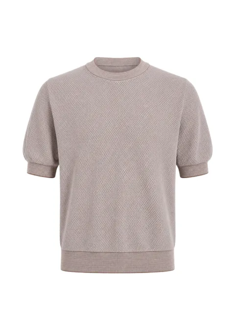 Gran Sasso textured-knit T-shirt Brown 5713620651168