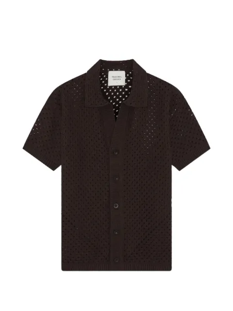 Frescobol Carioca Pinto crochet shirt Brown 2879960