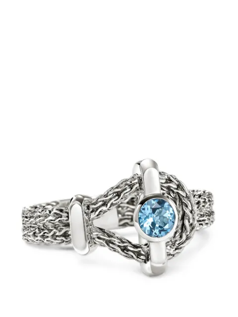 John Hardy Icon blue topaz ring Silver RBS973521SBT