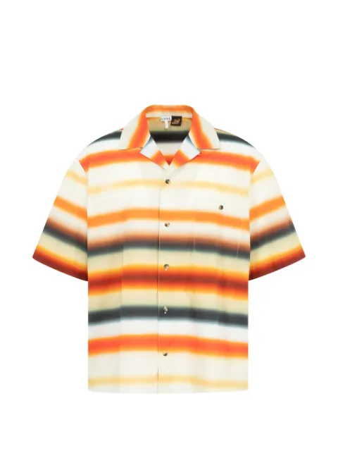 LOEWE striped short-sleeves shirt Orange H616Y05XA7
