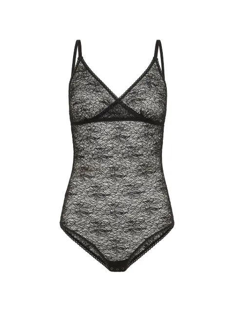 MOMONÌ Tore lace bodysuit Black 265MMOUN007265MO48