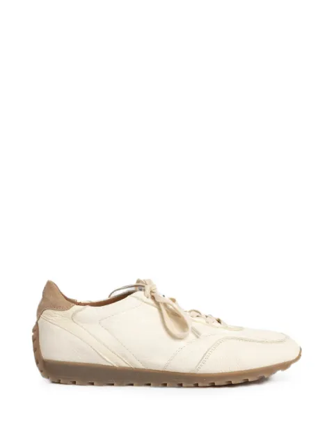 Eleventy leather suede-panel sneakers Neutrals M82SCNM01SCA0M028