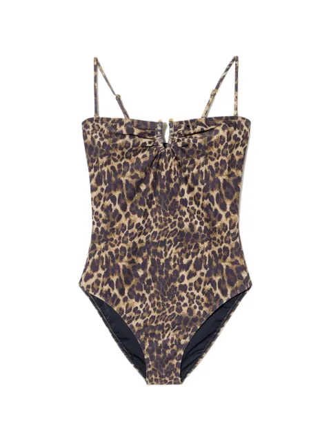 Nili Lotan leopard-print swimsuit Neutrals 12867K183