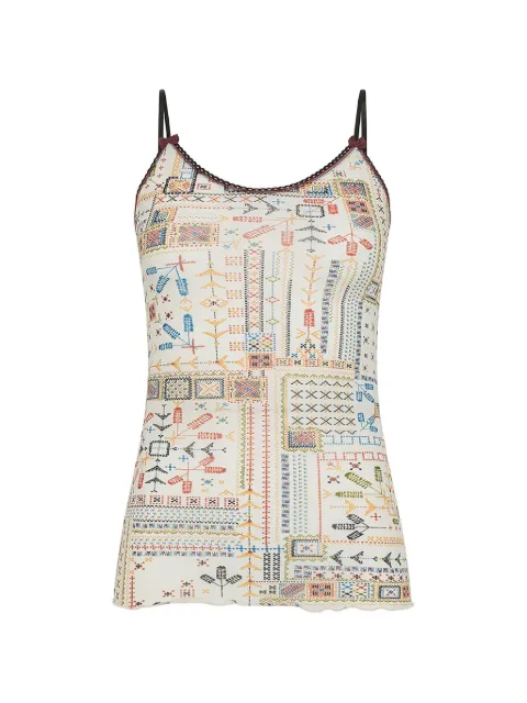 MOMONÌ Airelle graphic-print top Neutrals 265MMOUN003265MO45