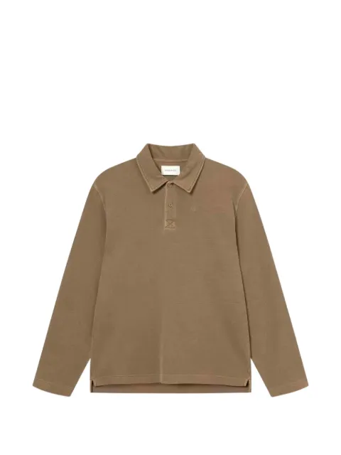 Wood Wood WWThiago long-sleeve polo shirt Brown 30251992