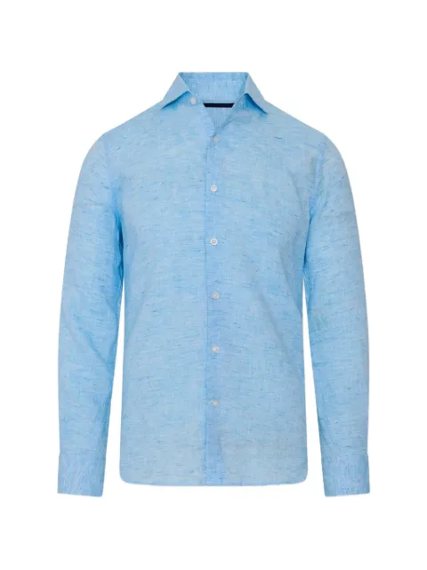 PATRICK ASSARAF end-on-end long-sleeve shirt Blue P4305W79B