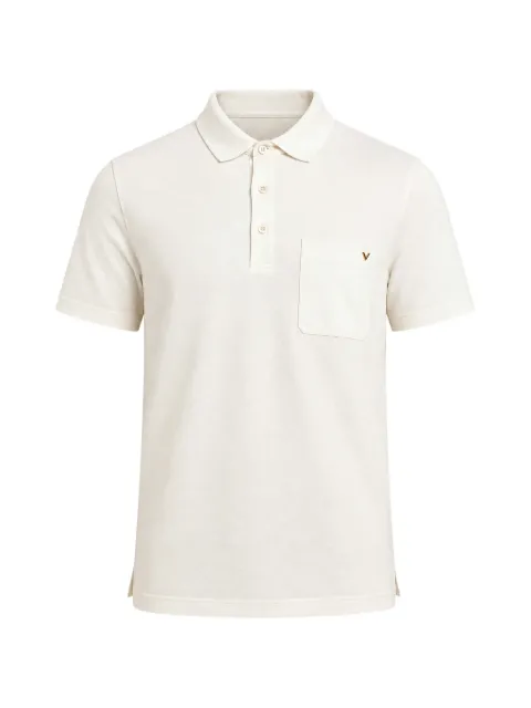 Valentino Garavani VLogo-detail chest-pocket polo shirt Neutrals 9V3MH04VBMD
