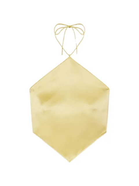 ÉTERNE Freya halterneck top Yellow ESK302658BTR
