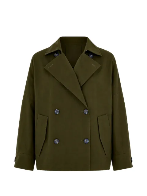 MOMONÌ Jemez double-breasted coat Green 265MMOCO017265MO33
