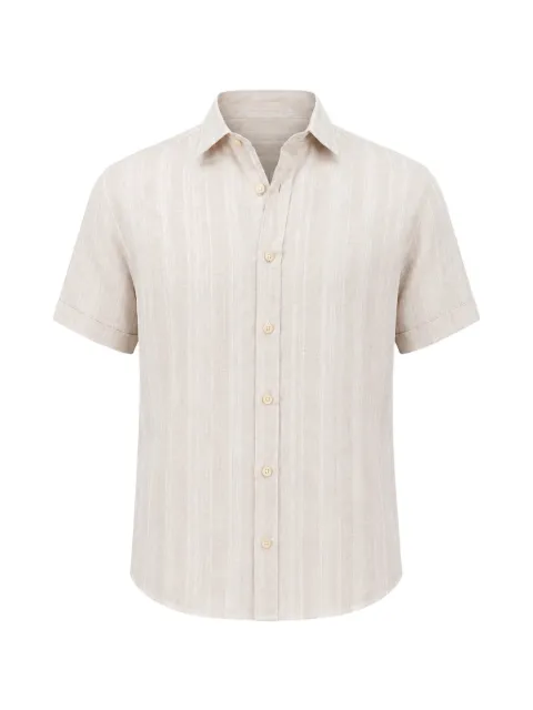 Pya stripe-pattern short-sleeve shirt Neutrals P4314W86B110
