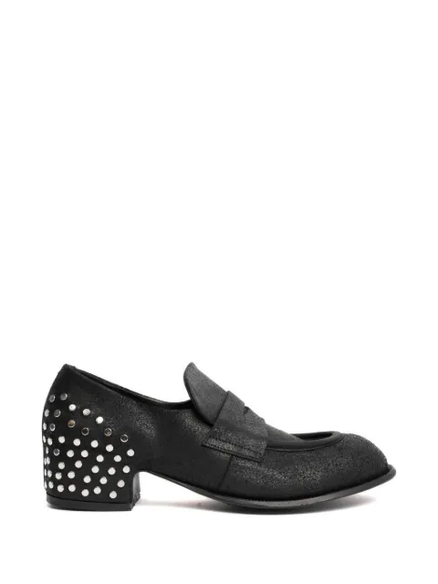 Épice Thelma rivet-embellished loafers Black THELMARIVETBIKER