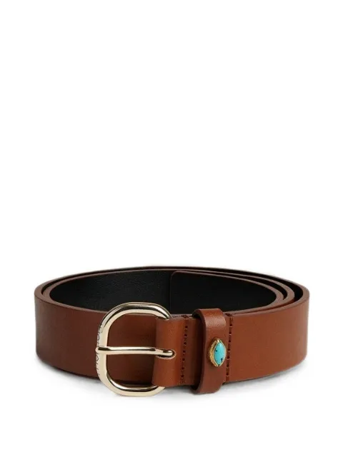 MOMONÌ Desierto studded-details leather belt Brown 265MMOBT010265MO53