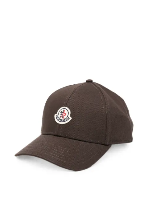 Moncler logo-patch baseball cap Brown L20913B00037048663