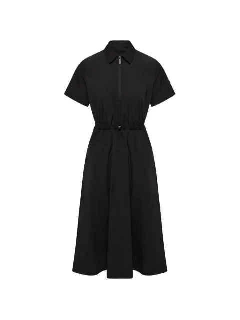 Moncler drawstring-waist zip-up midi dress Black L20932G000105986F