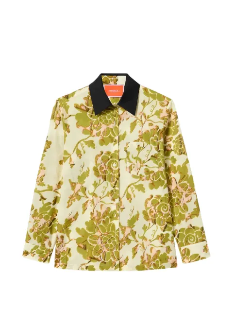 La DoubleJ Boy floral-print long-sleeve shirt Neutrals SHI0001COT088OAS01