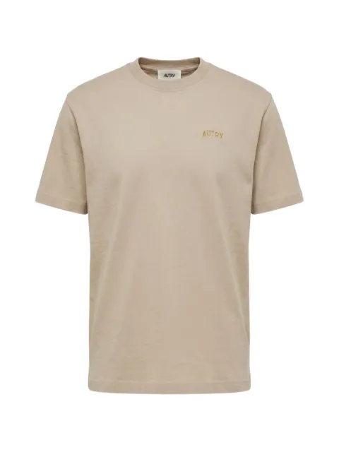 Autry logo-embroidered T-shirt Neutrals TSPX111N