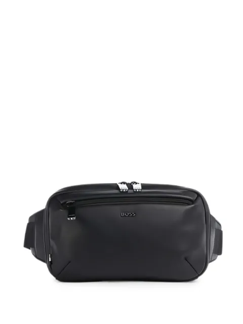 BOSS Jace logo-lettering belt bag Black 50567871