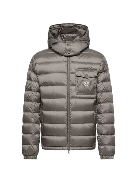 Moncler Verith hooded short down jacket Grey L20911A00004599Q0