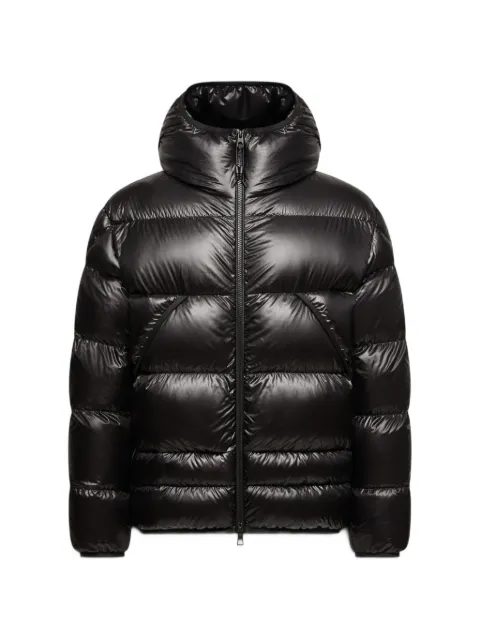 Moncler quilted hooded jacket Black L20911A00079595B1