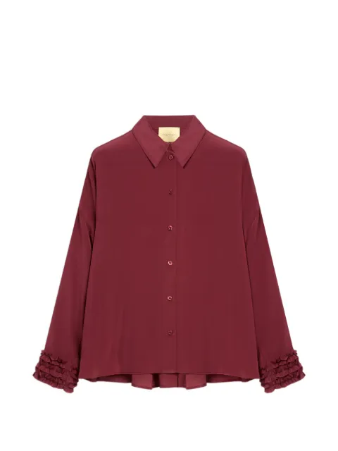 MOMONÌ Gosa ruffled silk shirt Red 266MMOSH02026612MO