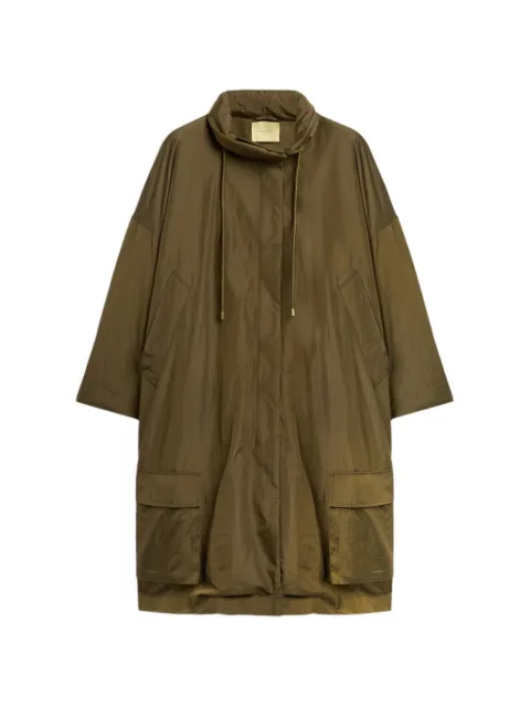 MOMONÌ Kjara removable-lining drawstring parka Green 266MMOCO01126653MO