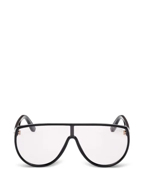 TOM FORD Eyewear geometric-frame sunglasses Black FT1182