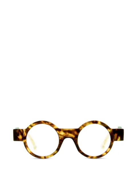 Kuboraum I02 round-frame glasses Brown I02