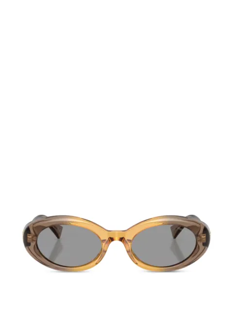 Miu Miu Eyewear oval-frame sunglasses Neutrals MUB09S