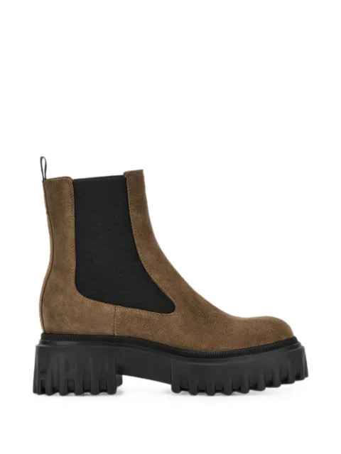 Hogan H700 chunky-sole ankle boots Brown HXW7000FV30HG0