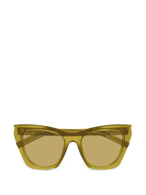 Saint Laurent Eyewear Kate cat-eye sunglasses Green SL214