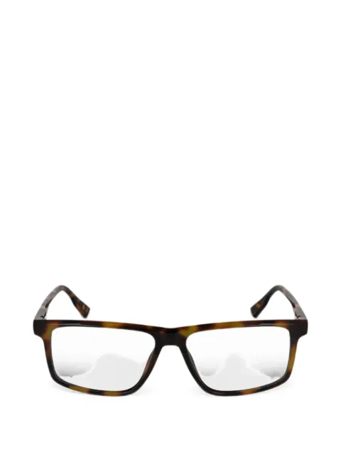 Lacoste rectangle-frame glasses Brown L2959