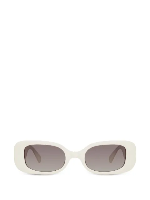 Linda Farrow Lola rectangle-frame sunglasses White LFL1117