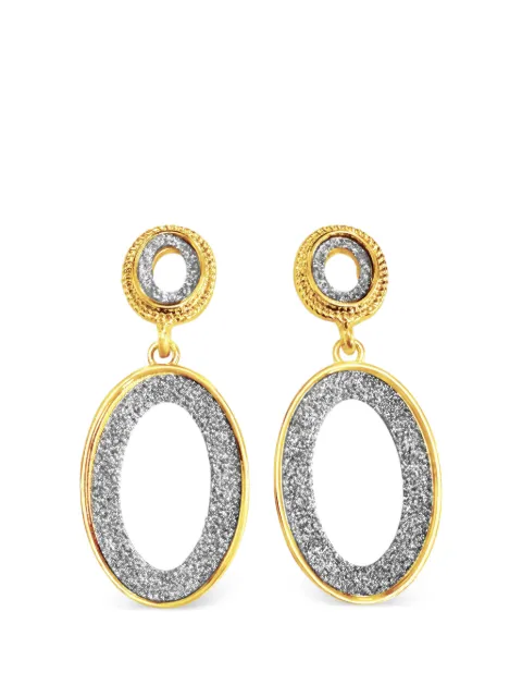HZMER JEWELLERY Ananda drop earrings Gold MCAEG594