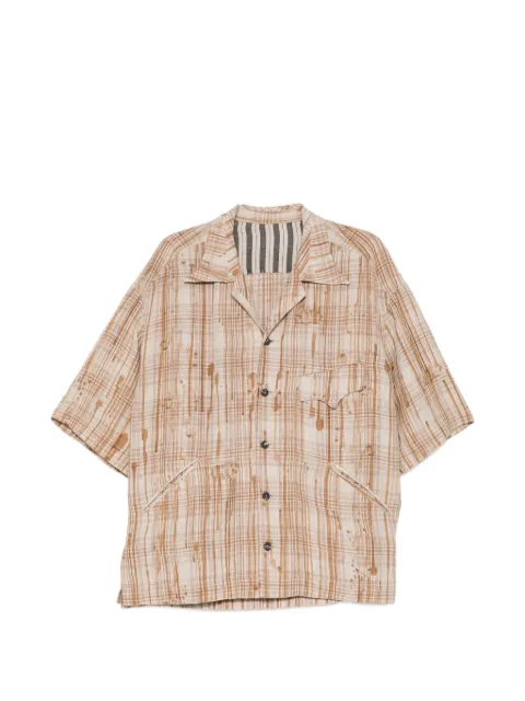 Ziggy Chen all-over graphic-print shirt Neutrals 0M2610758